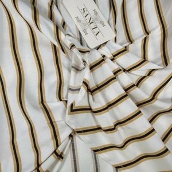 Sancia The Saida Striped Twist Knot Top - Picture 5 of 7